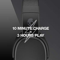 Skullcandy Crusher Wireless Over-Ear Bluetooth Headphones for iPhone and Android with Microphone / 40 Hours Battery Life / Extra Bass Tech / Great for Music, School, Workouts, and Gaming - Black