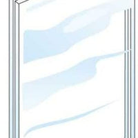Acrylic Sign Holder Single Sided 8.5 x 11 Inches Use with Slatwall Or Wire Grid