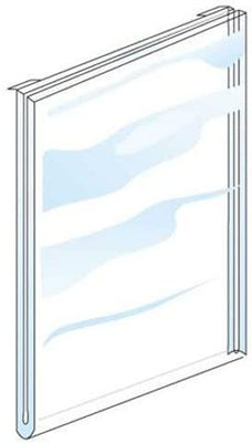 Acrylic Sign Holder Single Sided 8.5 x 11 Inches Use with Slatwall Or Wire Grid