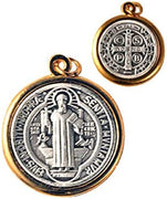 12pc Catholic & Religious Gifts, OXY Medal ST Benedict, 7/8"