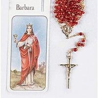12pc Catholic & Religious Gifts, Bookmark W/Rosary ST Barbara