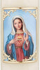 Church Supply Candle - Will and Baumer - Hand-Decorated Family Prayer Paraffin Devotional Candle with Decal, 8-Inch, Immaculate Heart