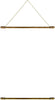 Pack of 2 Wooden Banner Wall Hanger Set Top and Bottom Poles with Removable Ends, 24 Inch