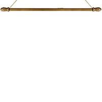 Pack of 2 Wooden Banner Wall Hanger Set Top and Bottom Poles with Removable Ends, 24 Inch