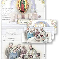 Catholic & Religious Gifts, Baptism Invitation English Guadalupe W/Envelope 100/PKG