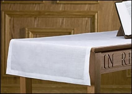 Altar Runner 100% Linen 100% Linen 24 x 62' L, White