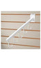 J-Hook Waterfall Faceout in White for Slatwall - Lot of 10