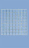 Count of 10 New White Mini Grid Panel 14" x 14"