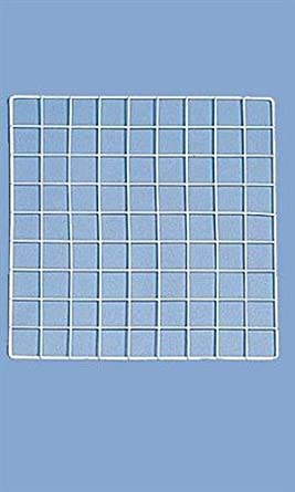 Count of 10 New White Mini Grid Panel 14" x 14"