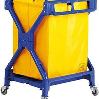 10 Bushel Commercial Heavy Duty Plastic Rolling Laundry Cart/Trash Cart