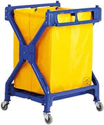 10 Bushel Commercial Heavy Duty Plastic Rolling Laundry Cart/Trash Cart