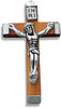 12pc Catholic & Religious Gifts, Small Crucifix Wood Dark Brown 2.5CM 1.5CM