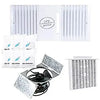 CA-90 Ductless Exhaust Fan Grille Louver, Motor and Unscented Filter Cartridge, Fan Blade, and Motor Mount - White Complete Set (WHITE)