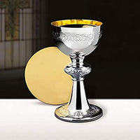 Ornamented Chalice and Paten Set