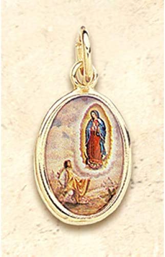 Catholic & Religious Gifts, Pendant OL Guadalupe W/Diego 12pc
