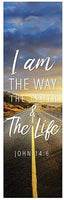 Christian Brands Foundation Series Banner - I Am The Way, The Truth and The Life (2' X 6' Banner with Pole Hem)