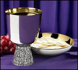 Last Supper Chalice and Bowl Paten