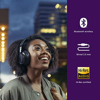 PHILIPS H9505 Hybrid Active Noise Canceling (ANC) Over Ear Wireless Bluetooth Pro-Performance Headphones with Multipoint Bluetooth Connection