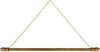 Pack of 2 Wooden Banner Wall Hanger Set Top and Bottom Poles with Removable Ends, 24 Inch