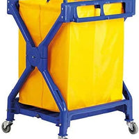 10 Bushel Commercial Heavy Duty Plastic Rolling Laundry Cart/Trash Cart