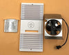 CA-90 Ductless Exhaust Fan Grille Louver, Motor and Unscented Filter Cartridge, Fan Blade, and Motor Mount - White Complete Set (WHITE)