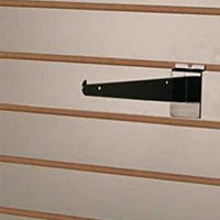 Black Slatwall Shelf Brackets 8 Inch - Case of 8
