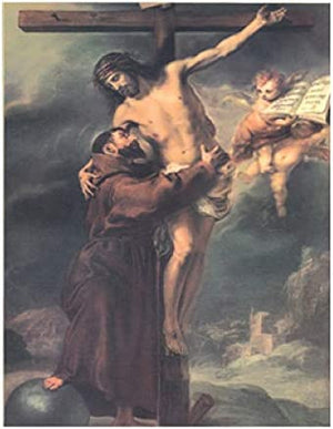 Catholic & Religious Gifts, ST Francis of Assisi W/Crucifix 32X42CM