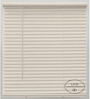 36" x 60" Alabaster 1" Mini Vinyl Cordless Window Blind (W x L)