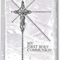 Catholic & Religious Gifts, First Communion Missal Book White Spanish Silver SCRUCIFIX147