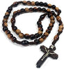 Catholic & Religious Gifts, Rosary Wood Two Tone Nylon String