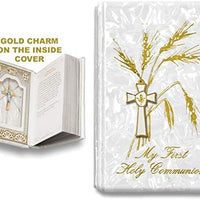 Catholic & Religious Gifts, First Communion Missal Book White English Gold