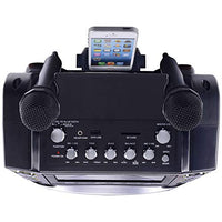 Karaoke USA Karaoke System - Portable, Black (GF844)