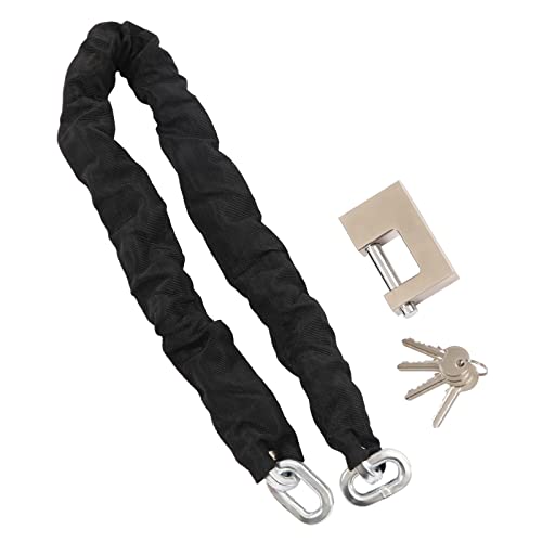 CheriMuMu Security Chain and Lock Kit-3/8 Inch x 3ft Anti-Theft Foot Heavy Duty Bike Chain Locks Motorcycle Chain Lock with 4 Keys Thick Cut Proof Security Bicycle Chain Lock for Motorcycles,Moped