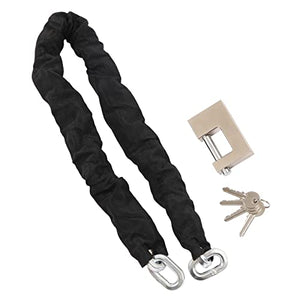 CheriMuMu Security Chain and Lock Kit-3/8 Inch x 3ft Anti-Theft Foot Heavy Duty Bike Chain Locks Motorcycle Chain Lock with 4 Keys Thick Cut Proof Security Bicycle Chain Lock for Motorcycles,Moped