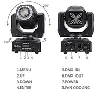 Moving Head Dj Lights LED Stage Lights DMX 24 GOBO 3 Beam Light Stage Lights Package for Disco, Nightclub, Party, Wedding