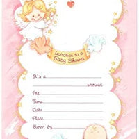Catholic & Religious Gifts, Baby Shower Invitation Girl English with Envelope 100/PKG