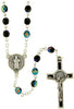 Catholic & Religious Gifts, Rosary ST Benedict Black Enamel Crucifix 5MM 17"