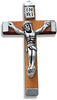 12pc Catholic & Religious Gifts, Small Crucifix Wood Dark Brown 1.75"