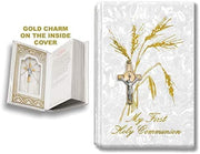 Catholic & Religious Gifts, First Communion Missal Book White English Gold SCRUCIFIX91