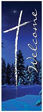 Christian Brands Church Welcome Series X-Stand Banner - Winter