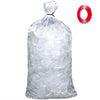 1000PCK - 5 lb. Clear Plastic Ice Bag w/Bag Sealer Tape