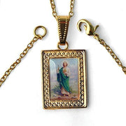 Catholic & Religious Gifts, Photo Charm & Necklace JU GLD Layered DLX Box