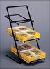 Slant Back Multipurpose Counter Rack in Black - 15 H x 7.5 W x 10.5 D Inches
