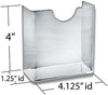 Styrene Clear Trifold 3 Sided Brochure Holder 5W x 9H Inches with Revolving Base