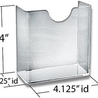 Styrene Clear Trifold 3 Sided Brochure Holder 5W x 9H Inches with Revolving Base