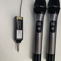 TONOR Wireless Microphone, UHF Dual Cordless Metal Dynamic Mic System with Rechargeable Receiver, for Karaoke Singing, Wedding, DJ, Party, Speech, Church, Class Use, 200ft (TW-630)