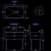 36" X 21" X 14" Bowl Stainless Steel Commercial Utility Prep 36" 1 Sink W/ 1.15 GPM Wall-Mounted Pre-Rinse Assembly with 8" Centers and 12" Add On Faucet - COMPLETE SET