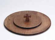 Christian Brand Church COMM Tray LID W/Cross Handle