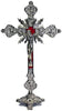 Catholic & Religious Gifts, Crucifix with Base Silver 9"