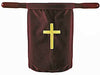 Embroidered Cross Offering Bags - Burgundy (2)